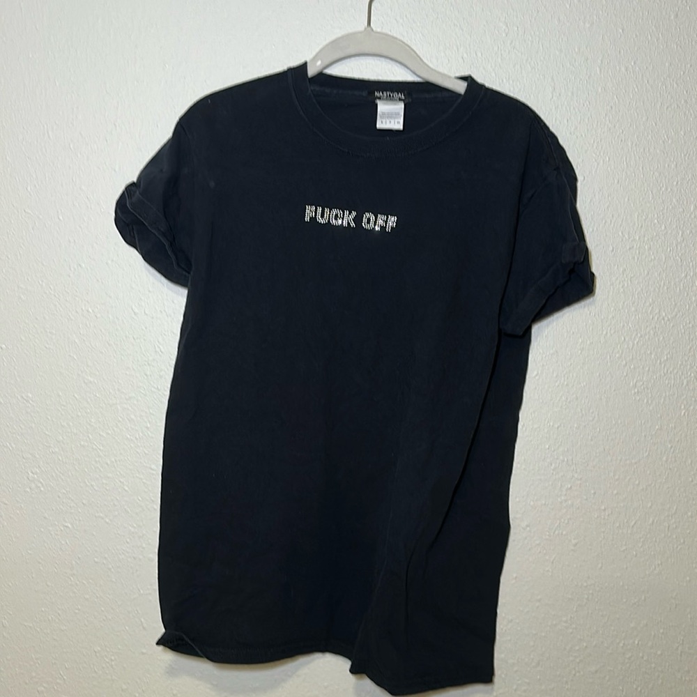 Black graphic tee
